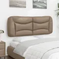 Coussin de tête de lit cappuccino 140 cm similicuir