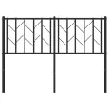 Tête de lit métal noir 120 cm