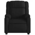 Fauteuil de massage inclinable Noir Similicuir