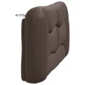 Coussin de tête de lit marron 120 cm similicuir