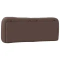 Coussin de tête de lit marron 120 cm similicuir