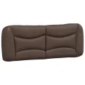 Coussin de tête de lit marron 140 cm similicuir