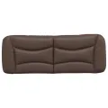 Coussin de tête de lit marron 140 cm similicuir