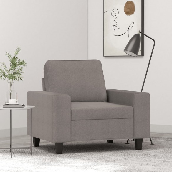 Fauteuil Taupe 60 cm Tissu