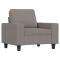 Fauteuil Taupe 60 cm Tissu
