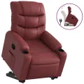 Fauteuil inclinable Rouge bordeaux Similicuir