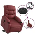 Fauteuil inclinable Rouge bordeaux Similicuir