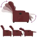 Fauteuil inclinable Rouge bordeaux Similicuir