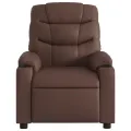 Fauteuil inclinable électrique Marron Similicuir