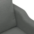 Canapé à 3 places Gris foncé 180 cm Tissu