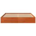 Cadre de lit cire marron 120x190 cm bois de pin massif