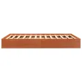 Cadre de lit cire marron 120x190 cm bois de pin massif
