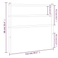 Tête de lit métal blanc 100 cm