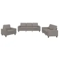 Ensemble de canapés 3 pcs taupe tissu