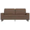 Canapé à 2 places Marron 140 cm Tissu