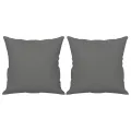 Canapé 3 places avec oreillers gris foncé 180 cm