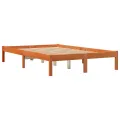 Cadre de lit cire marron 120x190 cm bois de pin massif