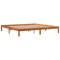 Cadre de lit cire marron 180x200 cm bois de pin massif