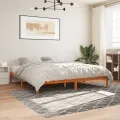 Cadre de lit cire marron 180x200 cm bois de pin massif