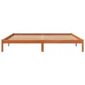 Cadre de lit cire marron 180x200 cm bois de pin massif