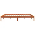 Cadre de lit cire marron 180x200 cm bois de pin massif
