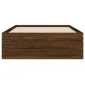 Cadre de lit et tiroirs chêne marron 100x200 cm bois ingénierie