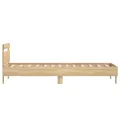 Cadre de lit tête de lit chêne sonoma 90x190 cm bois ingénierie