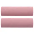 Canapé 3 places avec oreillers décoratifs rose 180 cm velours