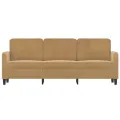Canapé à 3 places Marron 180 cm Velours