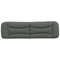 Coussin de tête de lit gris foncé 180 cm tissu