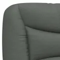 Coussin de tête de lit gris foncé 180 cm tissu