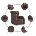 Fauteuil inclinable Marron Similicuir