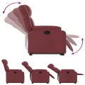 Fauteuil inclinable Rouge bordeaux Similicuir
