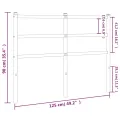 Tête de lit métal noir 120 cm
