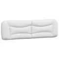 Coussin de tête de lit blanc 180 cm similicuir