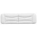 Coussin de tête de lit blanc 180 cm similicuir