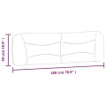 Coussin de tête de lit blanc 180 cm similicuir