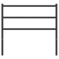 Tête de lit métal noir 100 cm