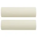 Canapé 2 places avec oreillers décoratifs crème 140 cm velours