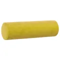 Canapé 2 places avec oreillers décoratifs jaune 120 cm velours