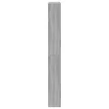 Armoire à chaussures miroir 4 niveaux sonoma gris 63x17x134 cm