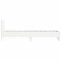 Cadre de lit avec tête de lit blanc 75x190 cm bois d'ingénierie