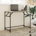 Bureau chêne sonoma bois d'ingénierie et acier enduit de poudre