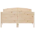 Cadre de lit avec tête de lit 150x200 cm bois de pin massif