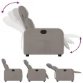 Fauteuil inclinable Taupe Tissu