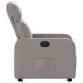 Fauteuil inclinable Taupe Tissu