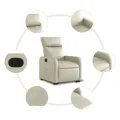 Fauteuil inclinable Crème Similicuir