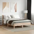Cadre de lit avec tête de lit 120x200 cm bois de pin massif