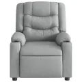 Fauteuil de massage inclinable Gris clair Tissu