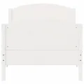 Cadre de lit et tête de lit blanc 100x200 cm bois de pin massif